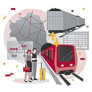Zug um Zug in Richtung Kohleausstieg - Können flexible Fahrpläne den Spagat zwischen Personen- und Kohletransport schaffen?